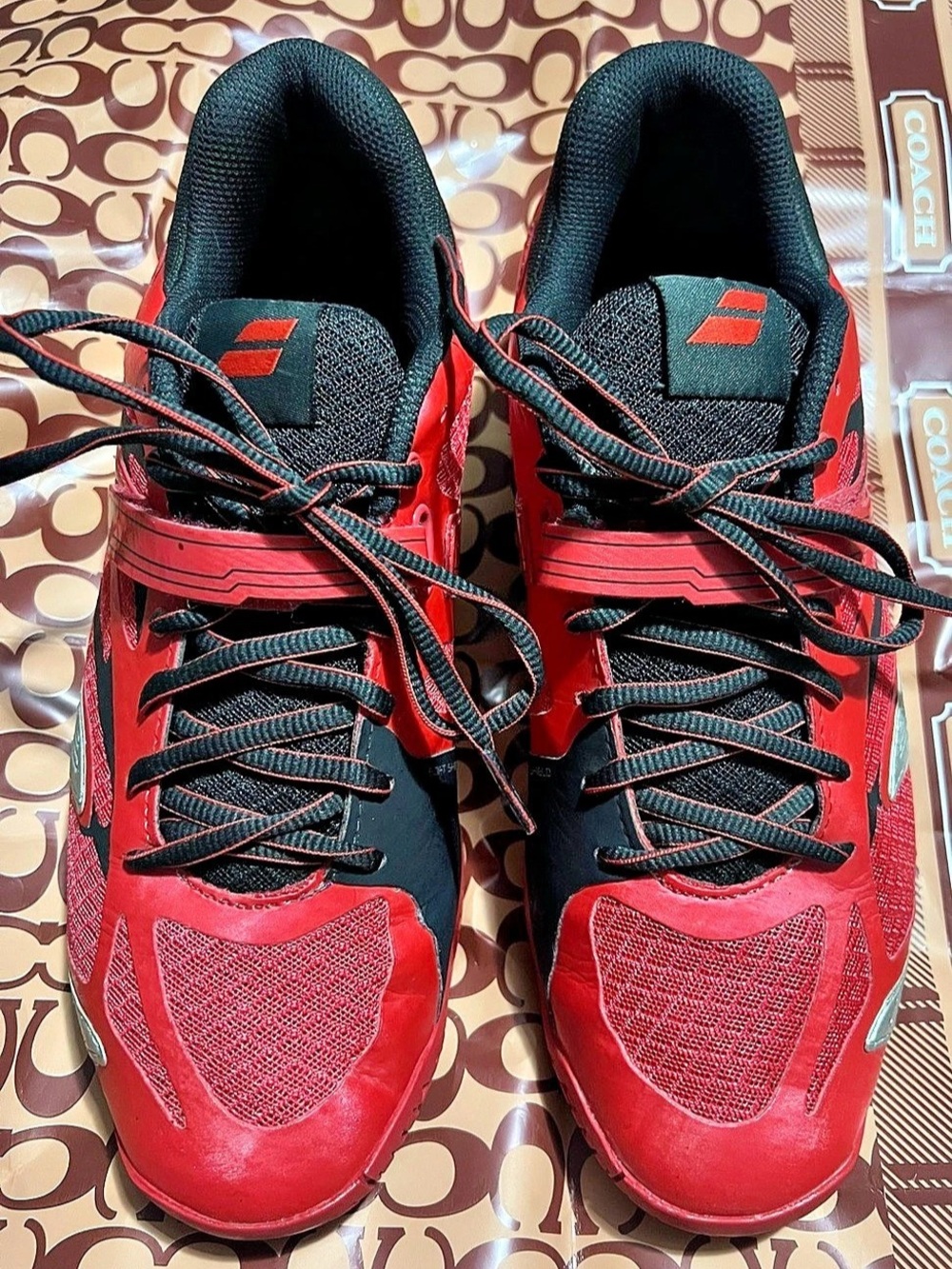 Babolat Propulse 4 All Court Men's Tennis Shoes Red Black US 9.5